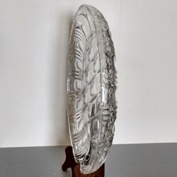 Beautiful Vintage 12” Laursitzer Crystal  Plate SEE DESCRIPTION - Picture 5 of 12